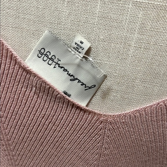 Freshman Pink Ribbed Slip Midi Dress - Picture 8 of 8